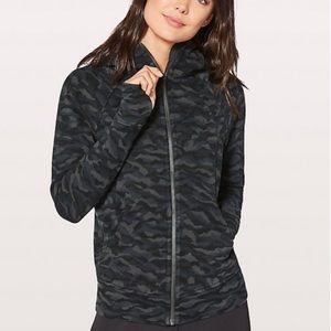 Lululemon full zip camo scuba
